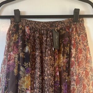 Mes Demoiselles Multicolor Floral Maxi Skirt